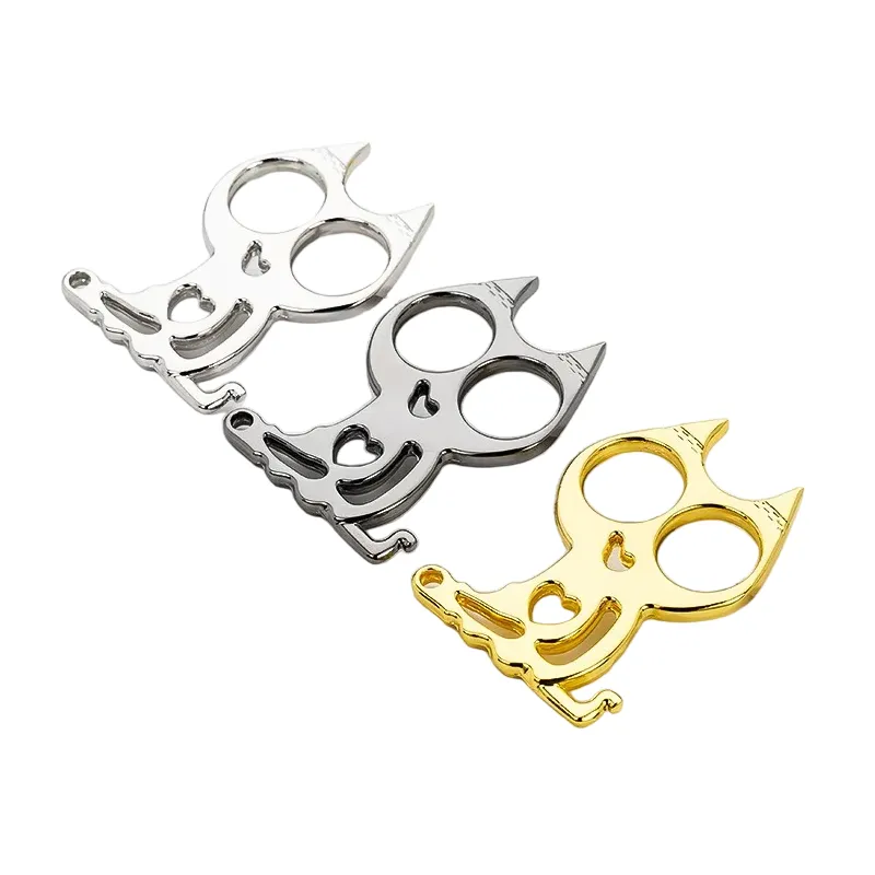 Big Cat Self Defense Knuckles Keychain