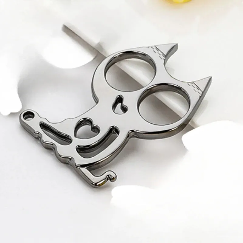 Big Cat Self Defense Knuckles Keychain