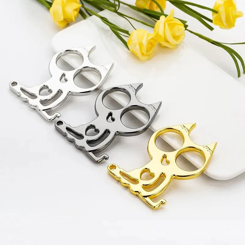 Big Cat Self Defense Knuckles Keychain