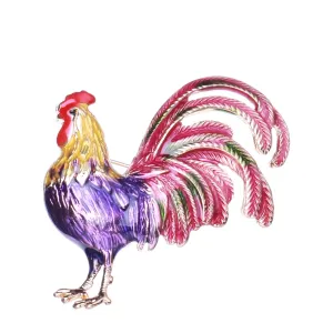 Big Tail Rooster Cock Brooches For Women