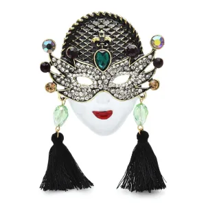 Big Vintage Beauty Face Brooches For Women