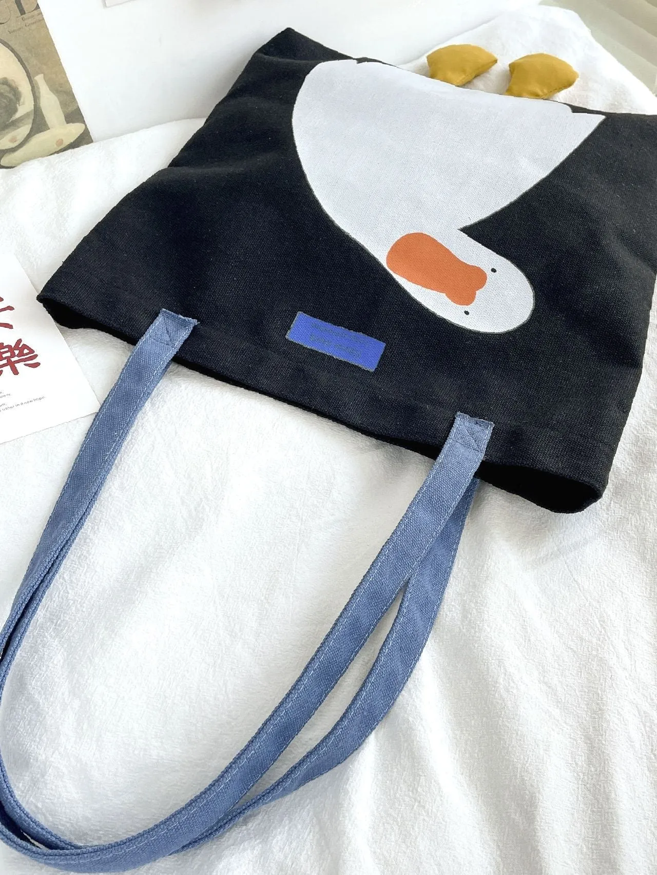 binfenxie - Cartoon Graphic Shopper Bag  - Women Tote Bags