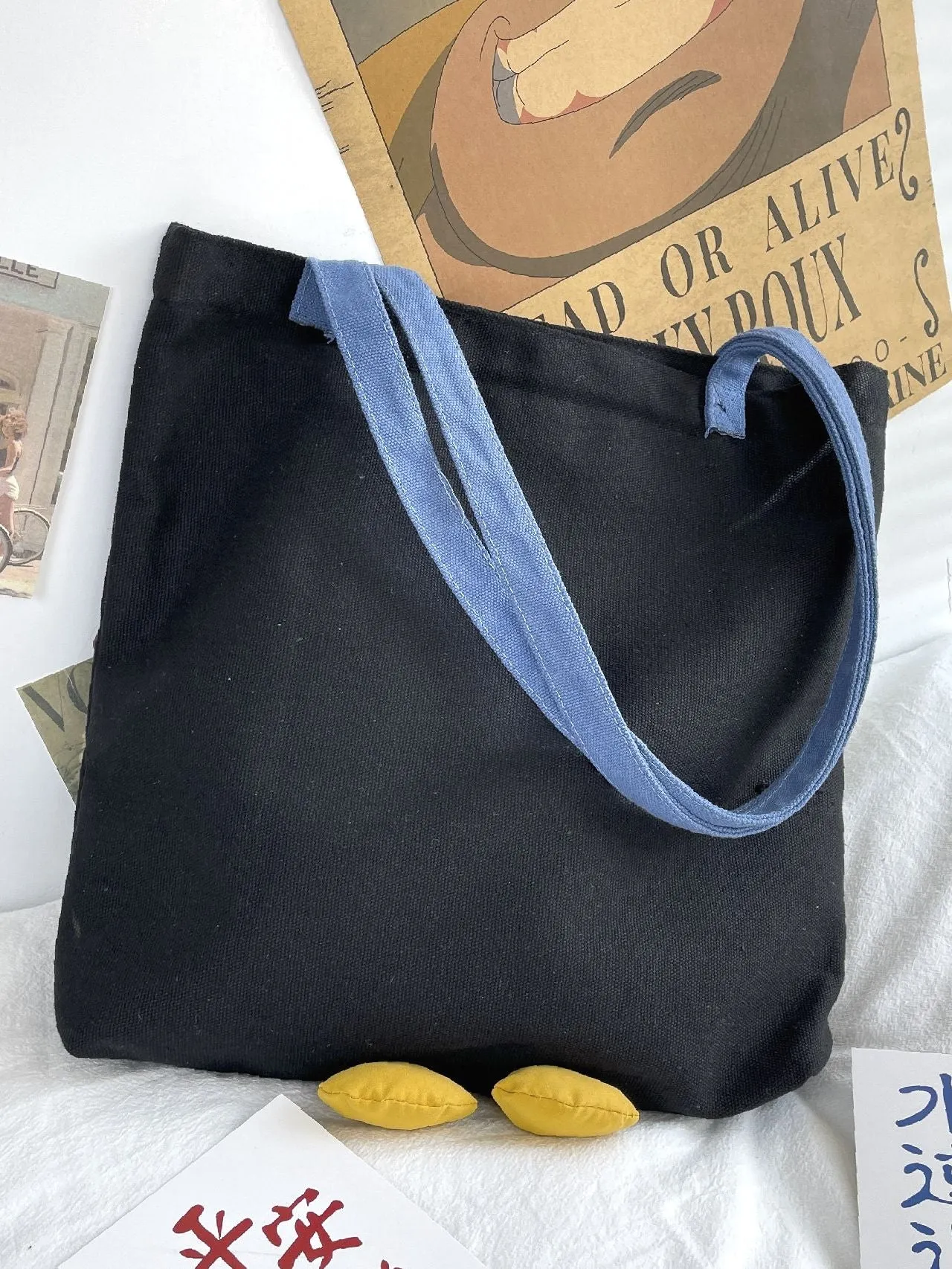binfenxie - Cartoon Graphic Shopper Bag  - Women Tote Bags