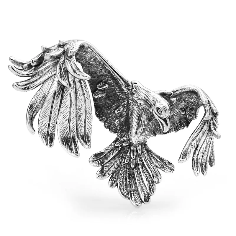 Bird Eagle Brooches Women Men 4-color High Quality Flying Eagle Animal Office Casual Party Brooch