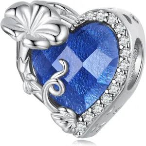 Birthstone Charm 925 Sterling Silver Birthday Charm Love Charm Heart Charm Anniversary Charm Flower Charm Christmas Charm for Pandora Charm Bracelet