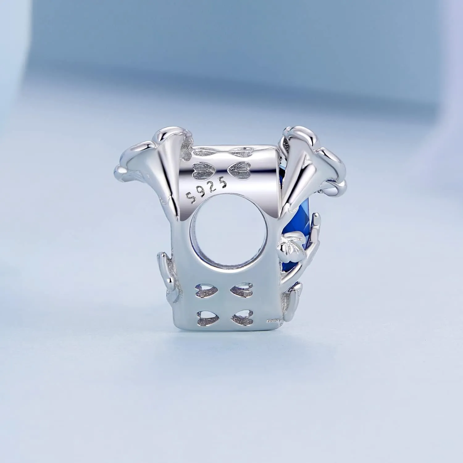 Birthstone Charm 925 Sterling Silver Birthday Charm Love Charm Heart Charm Anniversary Charm Flower Charm Christmas Charm for Pandora Charm Bracelet