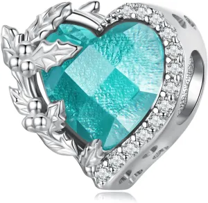 Birthstone Charm 925 Sterling Silver Birthday Charm Love Charm Heart Charm Anniversary Charm Flower Charm Christmas Charm for Pandora Charm Bracelet