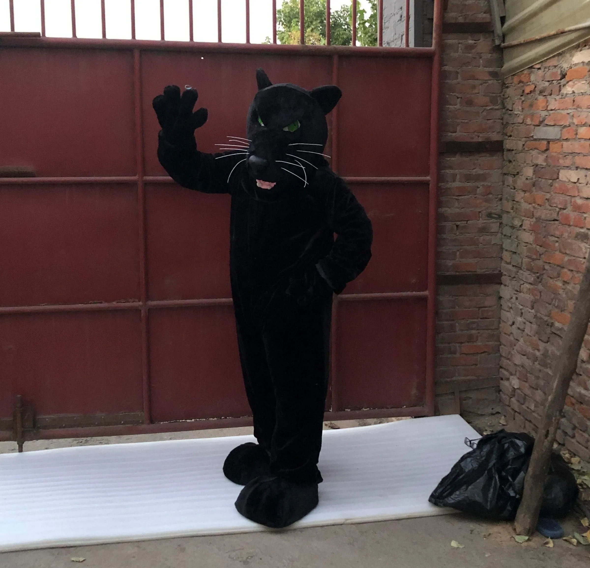 Black Panther Mascot Costumes Adult Carnival Party Cosplay Suit