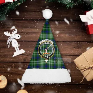 Blackadder Tartan Christmas Santa Hats with Family Crest