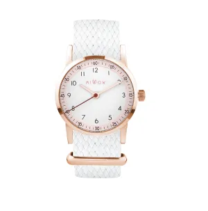 Blossom Watch Braided White Strap - راقب