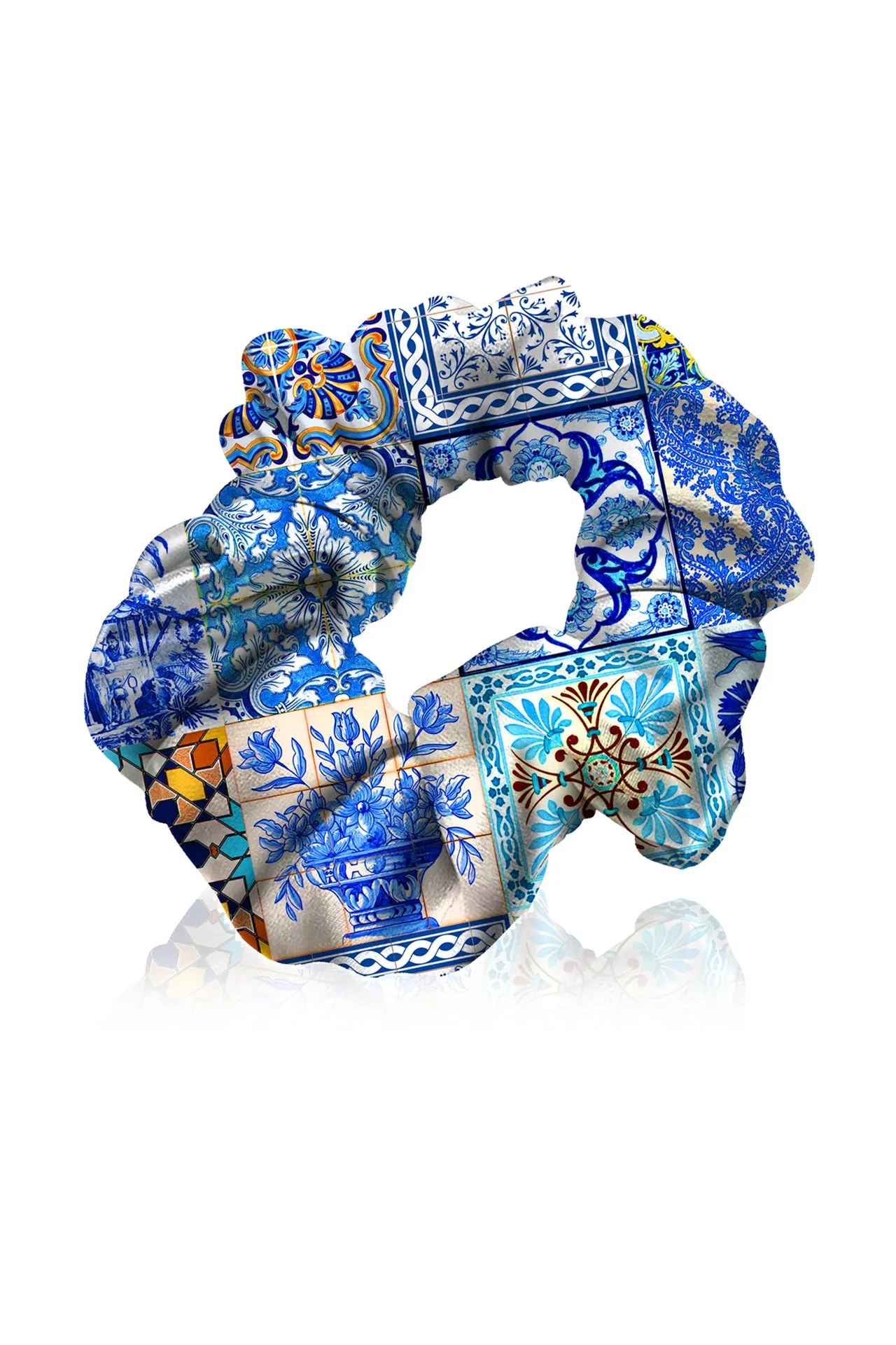 Blue Hair Scrunchies