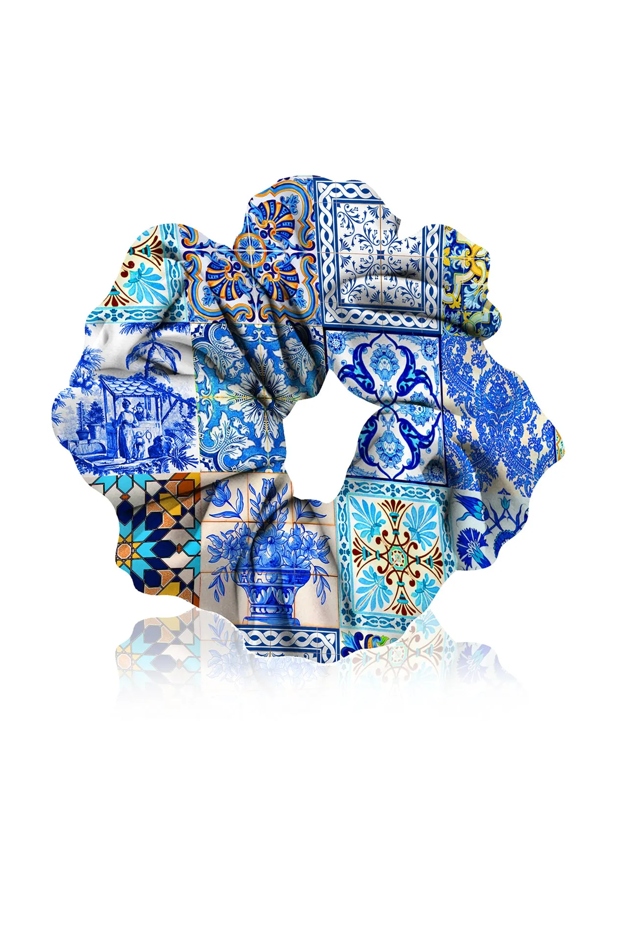 Blue Hair Scrunchies