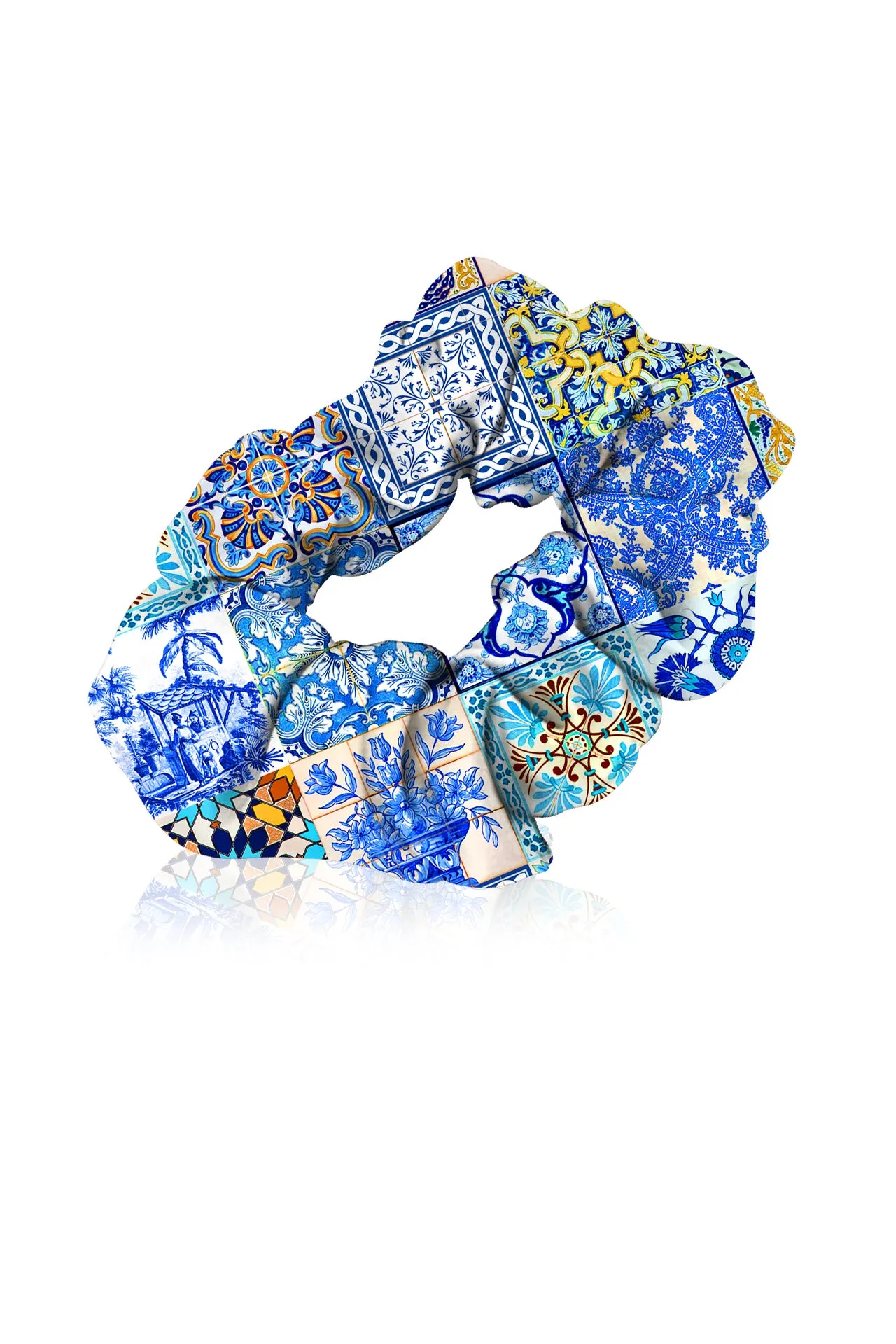 Blue Hair Scrunchies
