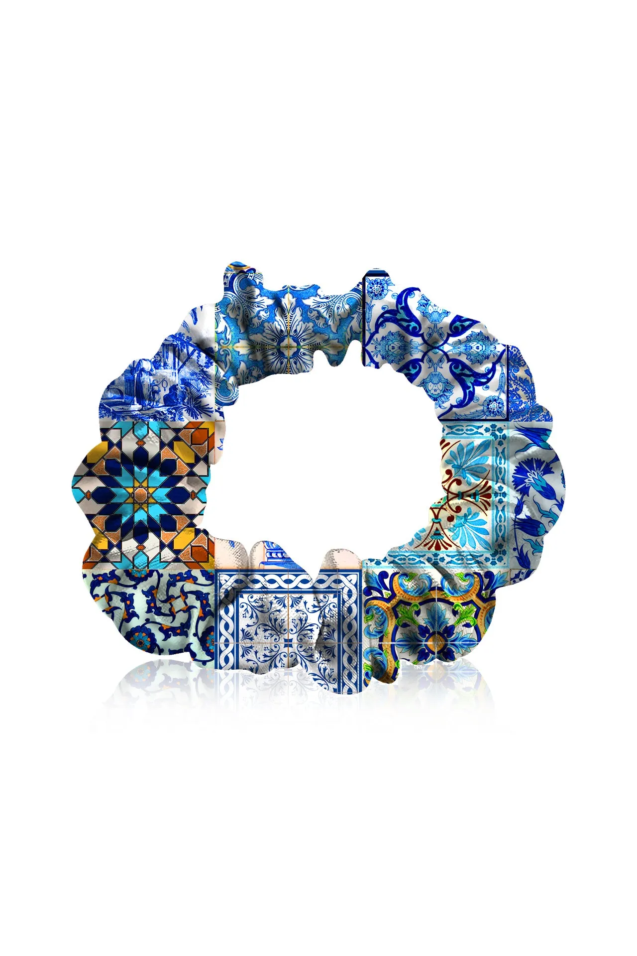 Blue Hair Scrunchies