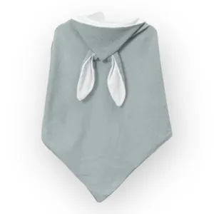Blue Organic Hooded Bunny Towel