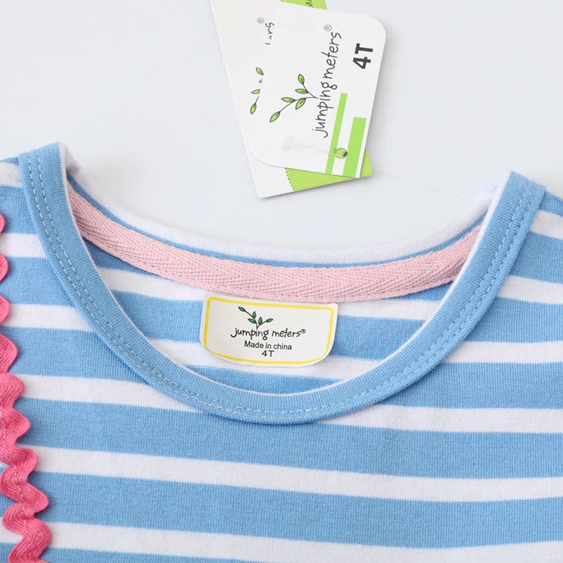 Blue Stripe Unicorn Dress