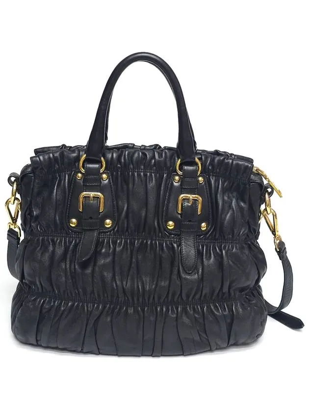 BN1336 Nappa Goffre leather tote bag shoulder