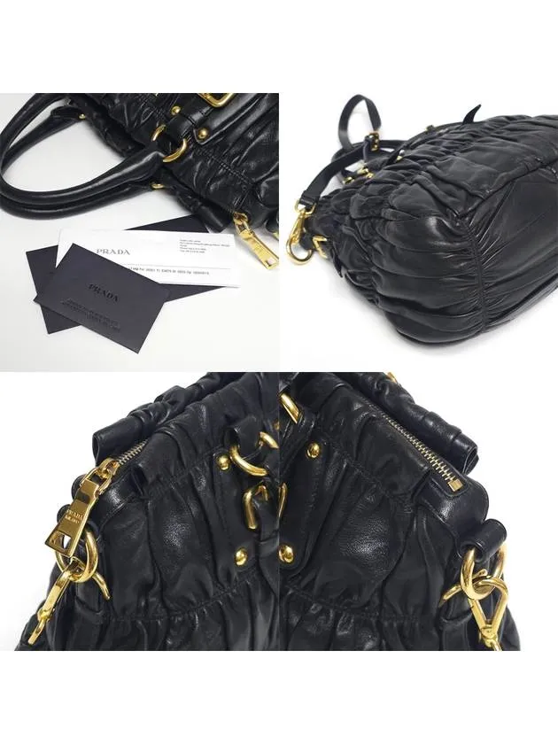 BN1336 Nappa Goffre leather tote bag shoulder