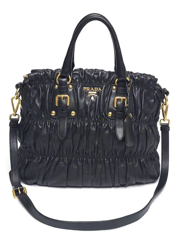 BN1336 Nappa Goffre leather tote bag shoulder