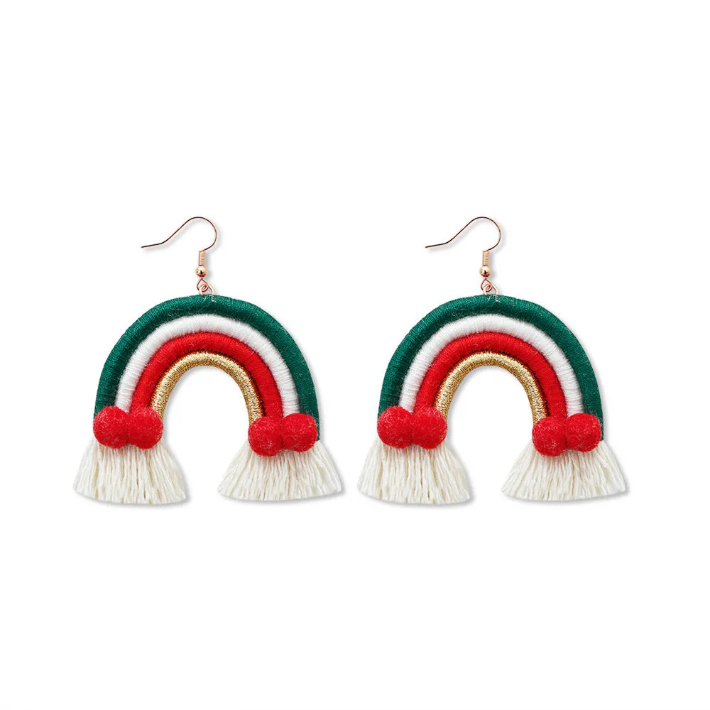 Boho Fringe Braided Earrings Christmas Arrival Earrings