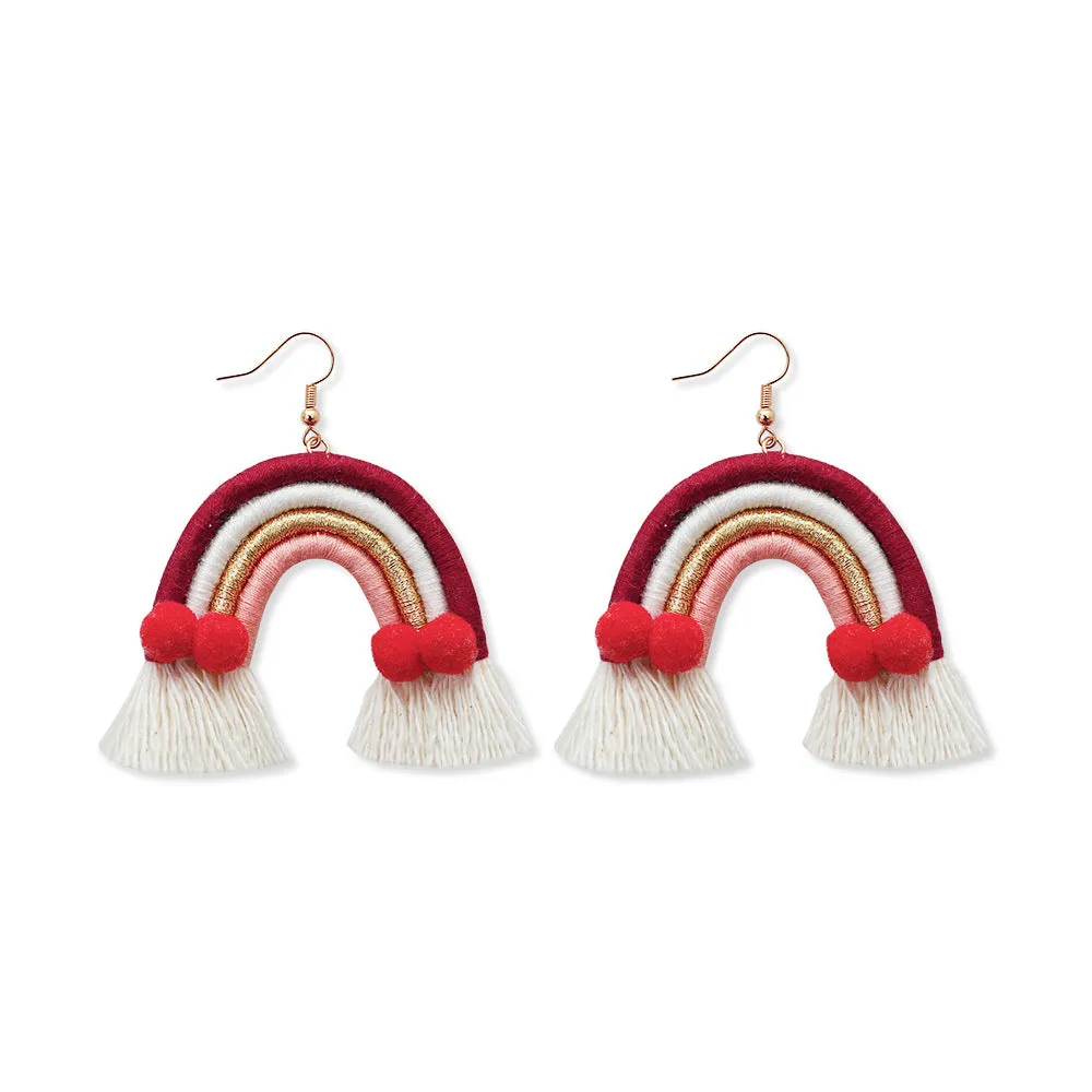 Boho Fringe Braided Earrings Christmas Arrival Earrings