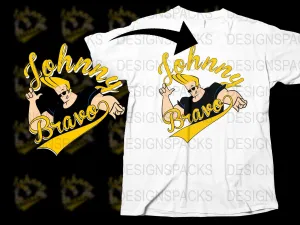 Bold Cartoon Graphic Johnny Bravo Png Digital Download