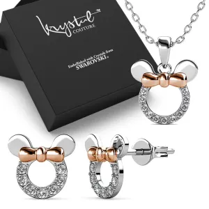 Boxed Minnie Mouse Set Embellished with SWAROVSKI Crystals