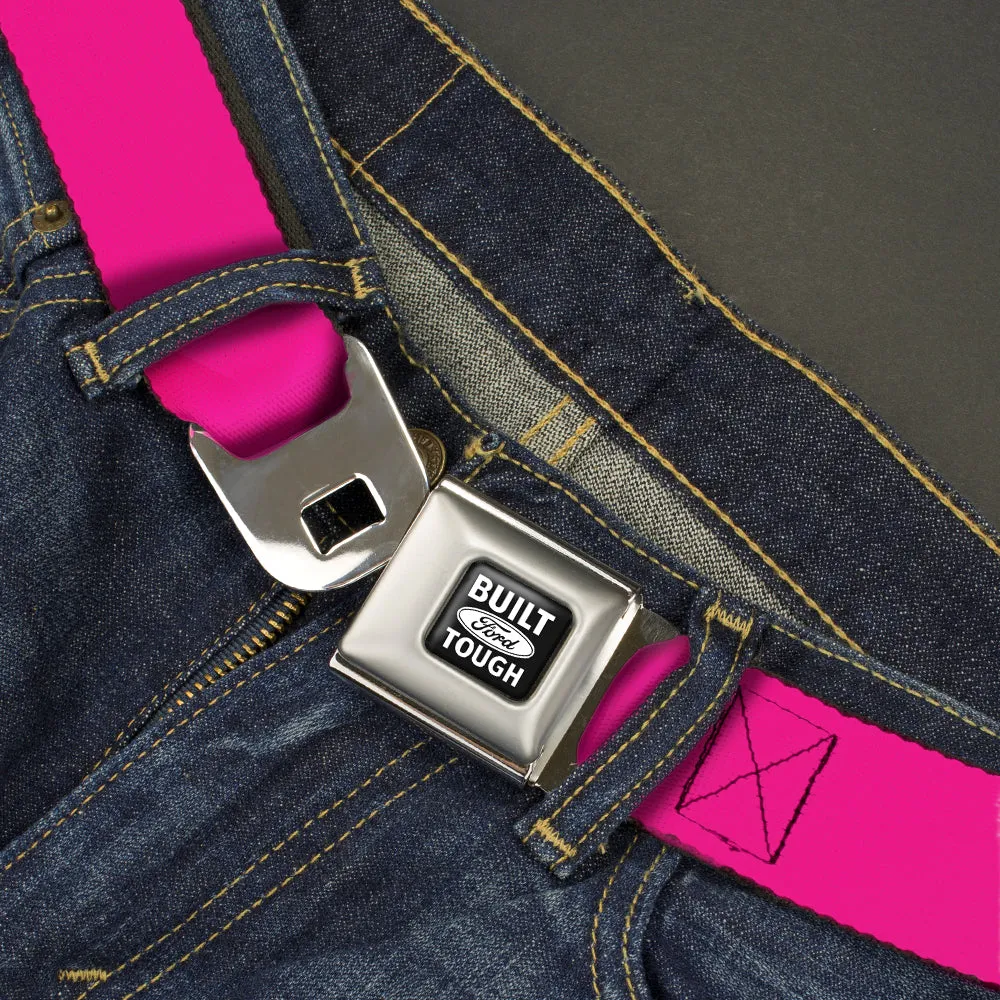 Built Ford Tough Seatbelt Belt - Fuchsia Webbing