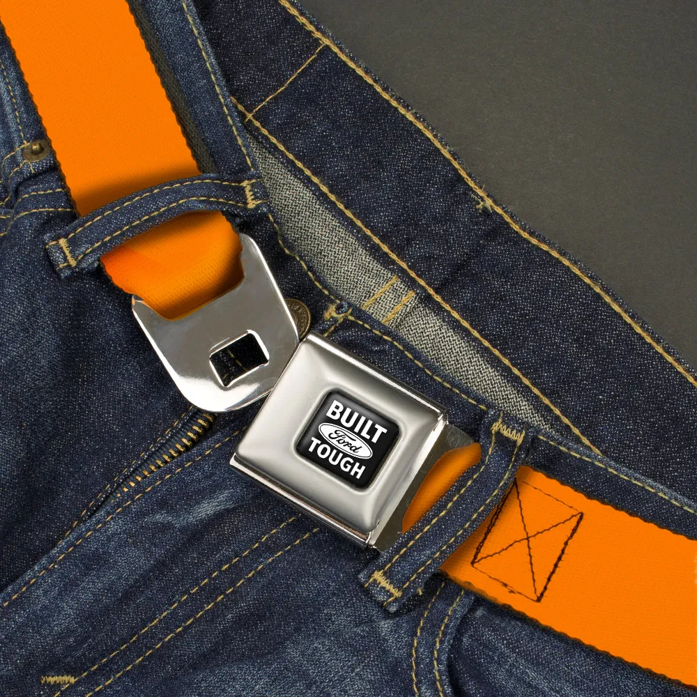 Built Ford Tough Seatbelt Belt - Orange Webbing