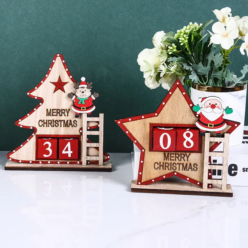 Bulk Christmas Tabletop Ornament with Santa Number Cube for Home Office Xmas Party Decor Wholesale