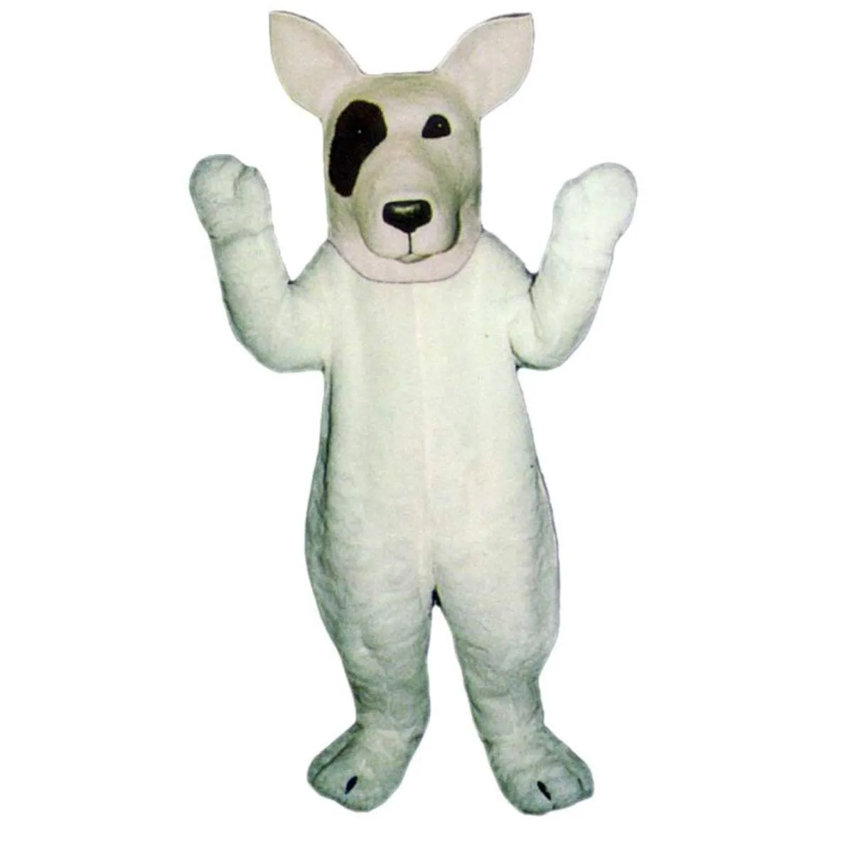 Bull Terrier Dog Mascot - Sales Waver Mascot Costume Adult Size Mascotte Mascota Carnival Party Cosplay Costume Fancy Dress Suit