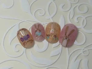 Bunny Bliss (CjSH-112) Steel Nail Art Layered Stamping Plate