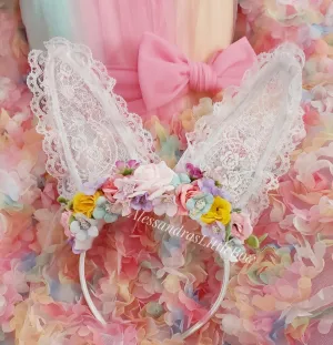 Bunny Couture Ears Headband in Colorful tones