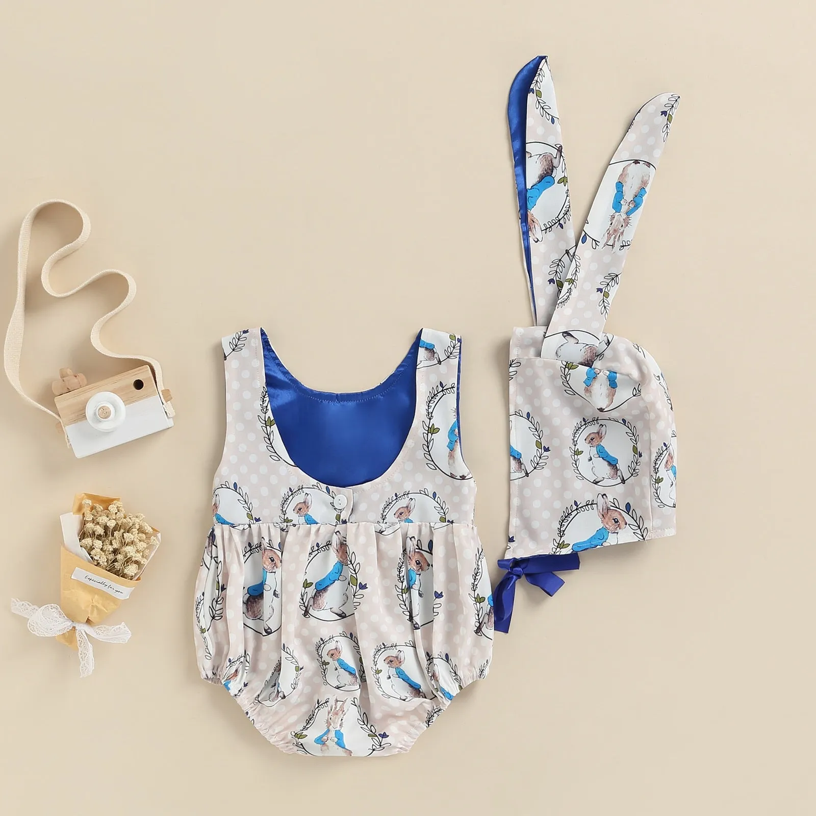 Bunny Romper and Bonnet Set