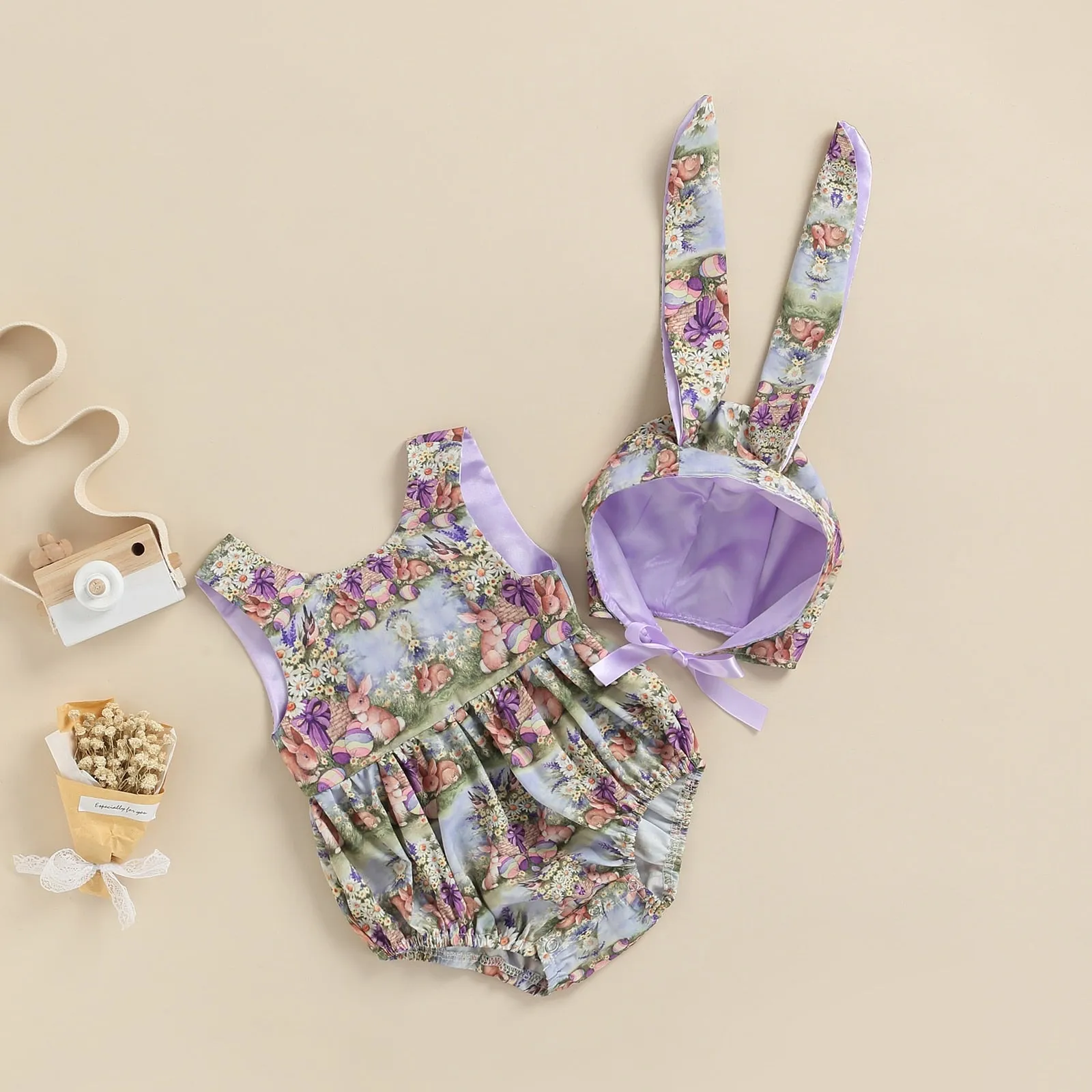 Bunny Romper and Bonnet Set