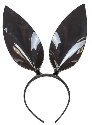 BunnyEar Leather Headband WithVinyl Black Ears
25Mm-1.25" Wide
40Mm-1  Wide