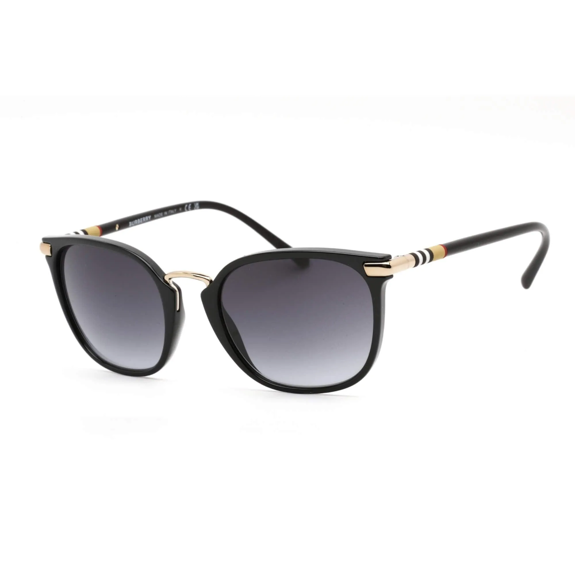 Burberry Women's Sunglasses - Black Cat Eye Frame Grey Gradient Lens | BE4262 30018G