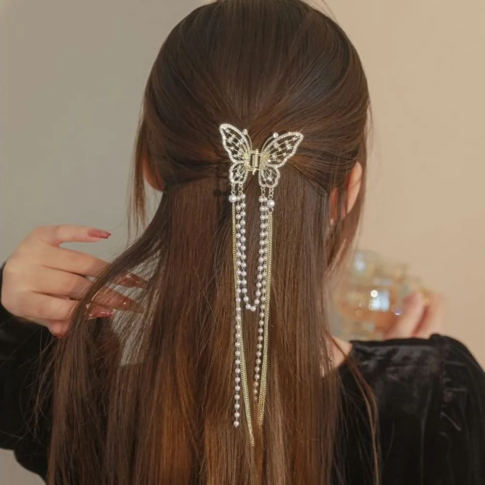 Butterfly Hair Clips for Styling Fancy Hair Claw Clip for Thin Hair for Women Elegant Small Hair Accesssories Hair Barrettes for Girls 1Pcs