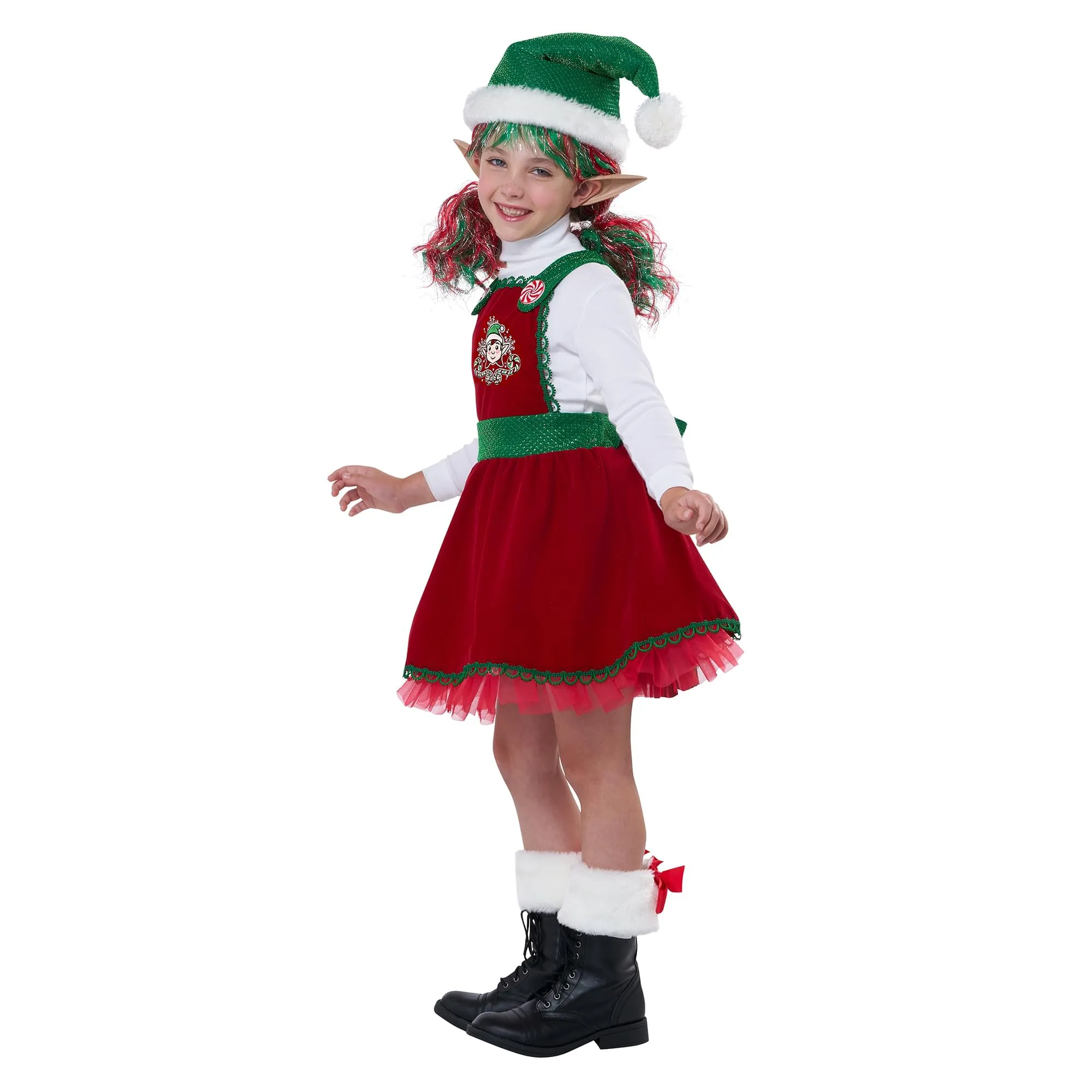 Candy Cane Elf Child Costume