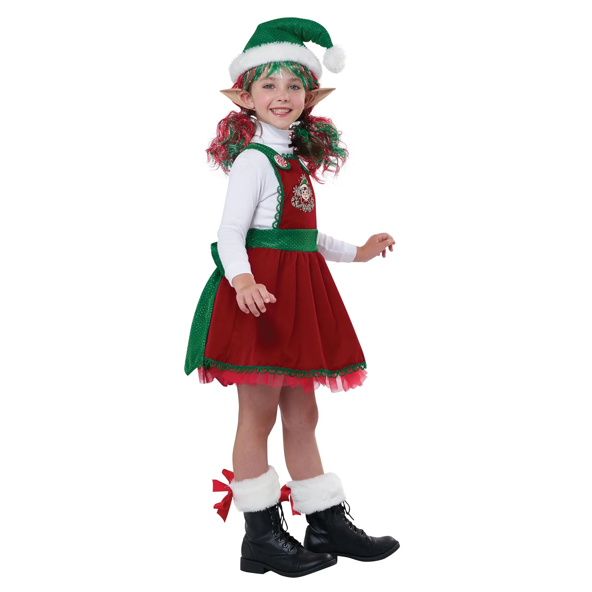 Candy Cane Elf Child Costume