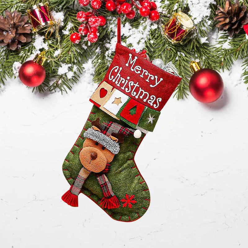 Cartoon 3D Christmas Decorations Gift Bag