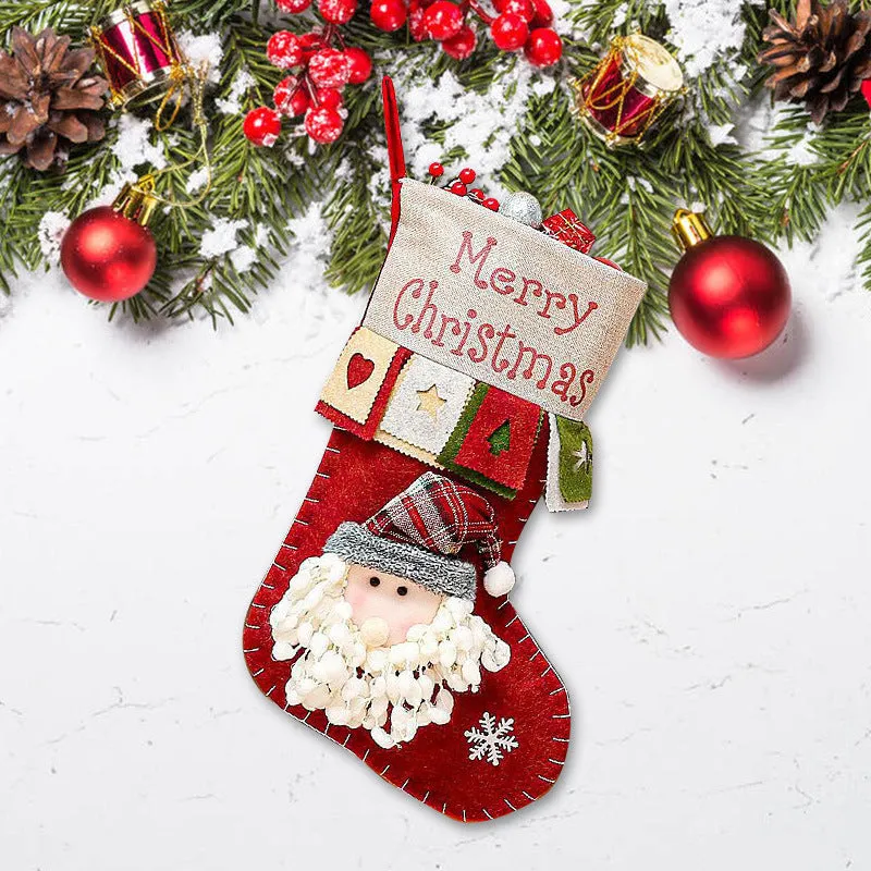 Cartoon 3D Christmas Decorations Gift Bag