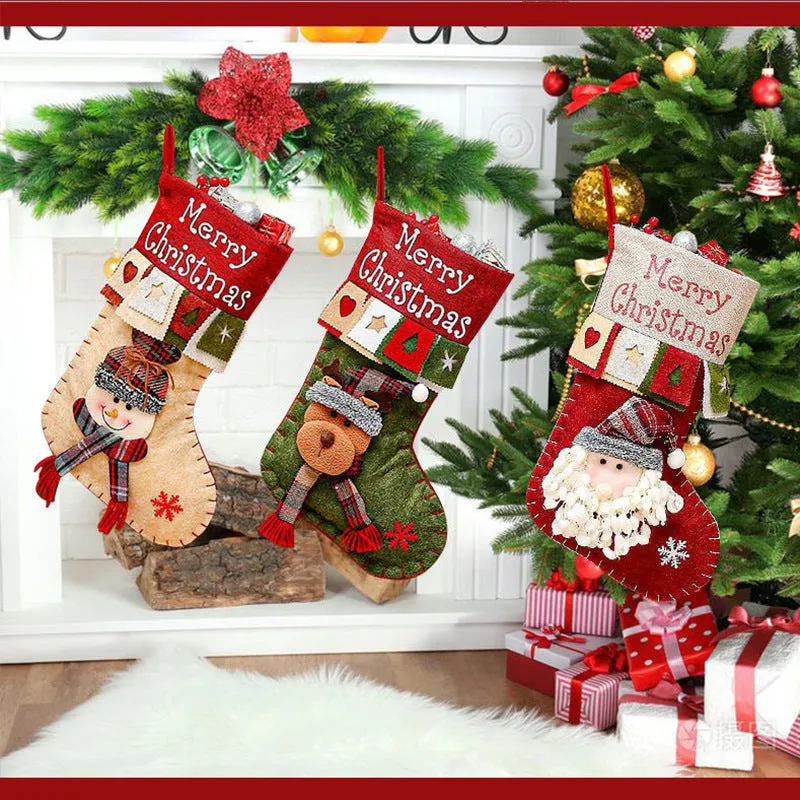 Cartoon 3D Christmas Decorations Gift Bag