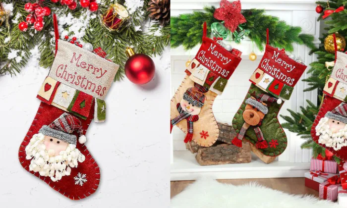 Cartoon 3D Christmas Decorations Gift Bag
