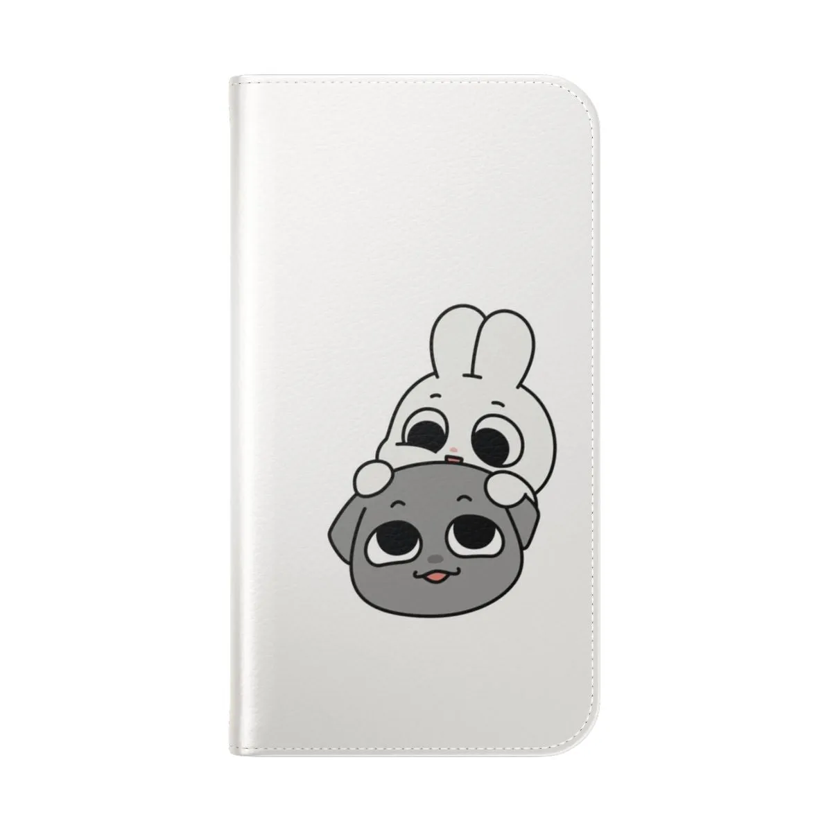 Cartoon Animal Couple Flip Cover Phone Case