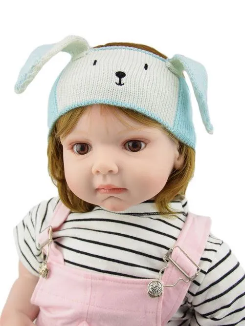 Cartoon Bunny Knitted Headband Earflap for Baby Boys Girls