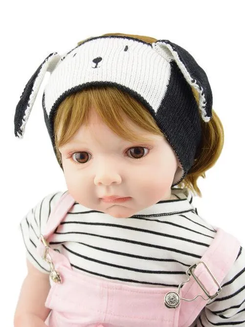 Cartoon Bunny Knitted Headband Earflap for Baby Boys Girls