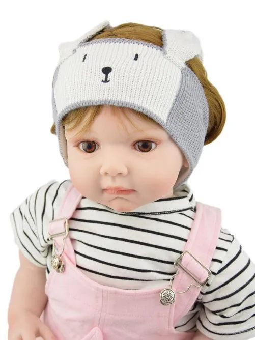 Cartoon Bunny Knitted Headband Earflap for Baby Boys Girls