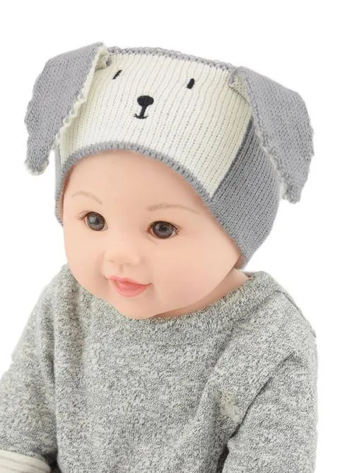 Cartoon Bunny Knitted Headband Earflap for Baby Boys Girls