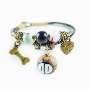 Cartoon Ceramic Hand Knitting beads Bracelets